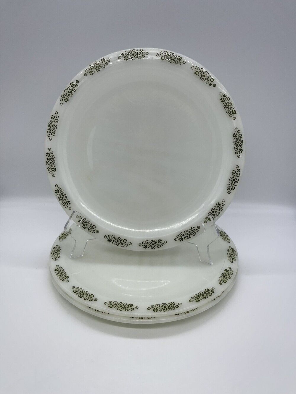 Anchor Hocking Placesetter Collection Set of 3 Spring Wood Dinner Plates